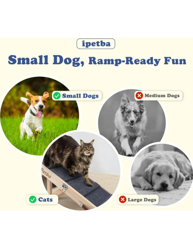 Rampa Plegable para Perros iPetba Ajustable 53.5 cm 16 kg
