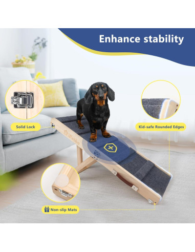 Rampa Plegable para Perros iPetba Ajustable 53.5 cm 16 kg