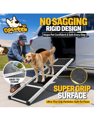 Rampa Plegable para Perros Tsukiko 180 cm Antideslizante 150 kg