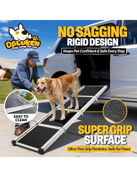 Rampa Plegable para Perros Tsukiko 180 cm Antideslizante 150 kg