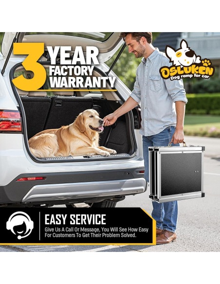 Rampa Plegable para Perros Tsukiko 180 cm Antideslizante 150 kg