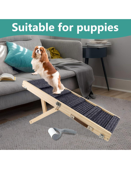 Rampa Plegable para Mascotas Umtiti 4 Niveles Ajustables 23-44cm