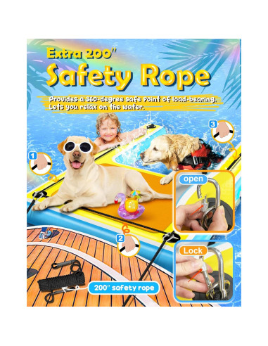 Rampa Inflable para Perros FurryPlanet XXL 108.86 kg Antideslizante