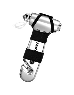 Rompevidrios de Emergencia Yiader AQCDsilver con Cortador