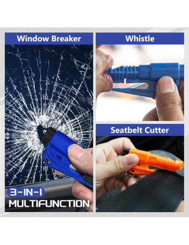 Herramienta de Seguridad para Coche Maibiansm 3 en 1