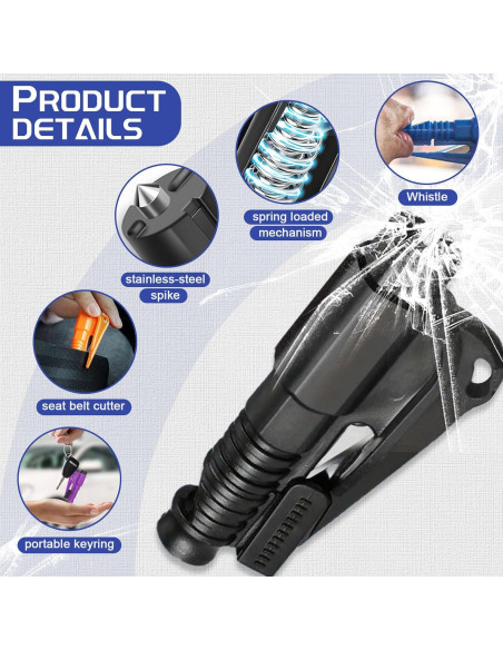 Herramienta de Seguridad para Coche Maibiansm 3 en 1