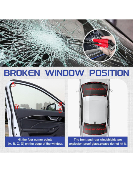 Herramienta de Seguridad para Coche Maibiansm 3 en 1