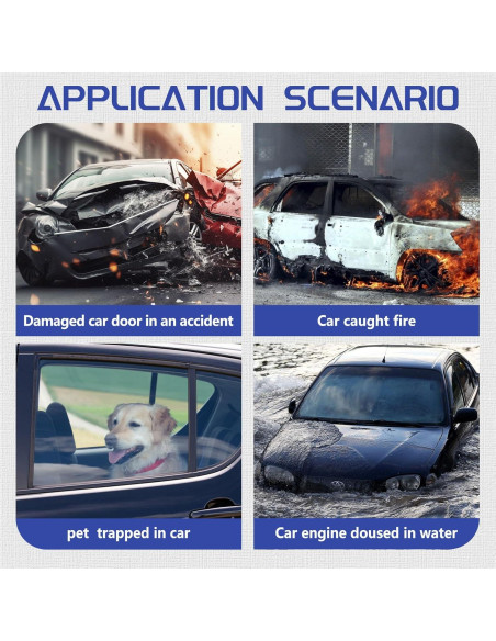 Herramienta de Seguridad para Coche Maibiansm 3 en 1