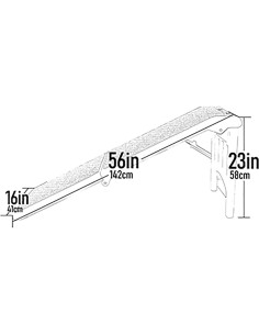 Rampa para Mascotas Pet Gear 142 cm Plegable Niebla 2