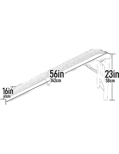 Rampa para Mascotas Pet Gear 142 cm Plegable Niebla