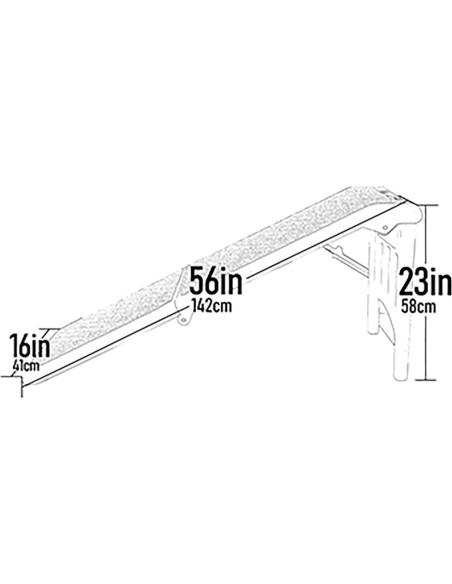 Rampa para Mascotas Pet Gear 142 cm Plegable Niebla