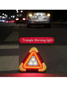 Luces de Emergencia LED Triangulares Tempsnow 5 Modos Carga Solar 2