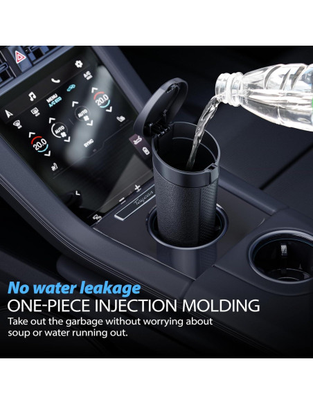 Basurero para coche AotoKinMirro mini 8.89x8.64 cm negro
