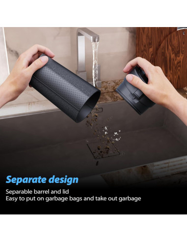 Basurero para coche AotoKinMirro mini 8.89x8.64 cm negro