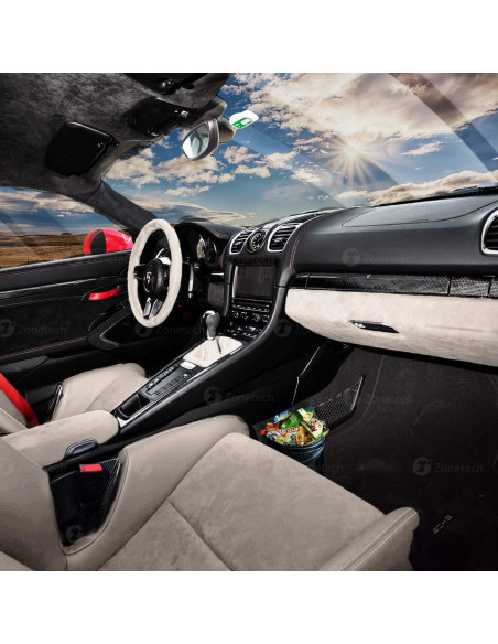 Basurero Portátil ZONETECH Plegable a Prueba de Fugas - Negro