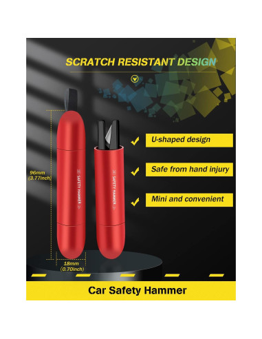 Cortador de Cinturón de Seguridad YONGMING WB-02 2 en 1