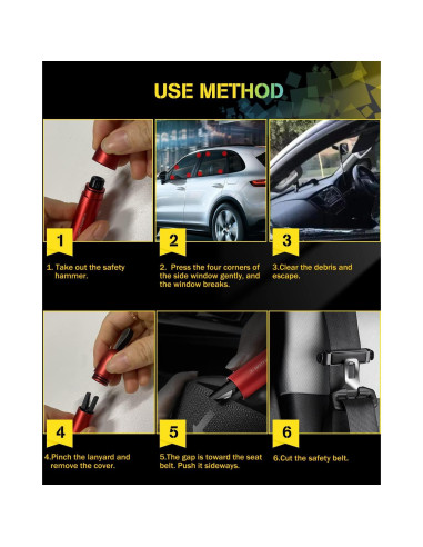 Cortador de Cinturón de Seguridad YONGMING WB-02 2 en 1