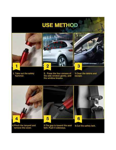 Cortador de Cinturón de Seguridad YONGMING WB-02 2 en 1