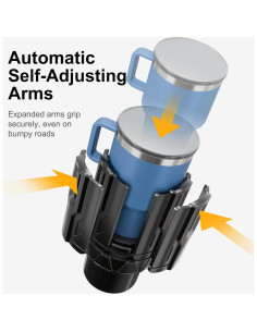 Expansor de Soporte para Tazas de Auto FLLIK CH07-A Ajustable 2