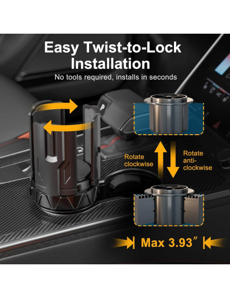 Expansor de Soporte para Tazas de Auto FLLIK CH07-A Ajustable