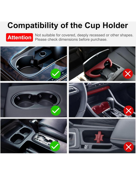 Expansor de Soporte para Tazas de Auto FLLIK CH07-A Ajustable