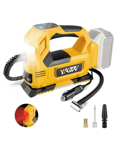 Compresor de Aire Portátil YAWV 20V Max 160PSI con Manómetro
