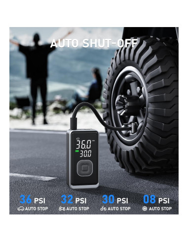 Compresor de Aire Portátil Pumptiva 150 PSI Inalámbrico