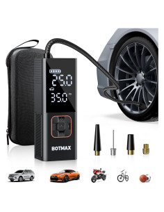 Compresor de Aire Portátil Botmax S9 160 PSI con Luz LED