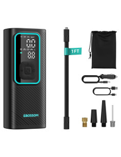 Compresor de Aire Portátil EBOSSOM I7 Pro 150 PSI Batería 6000mAh