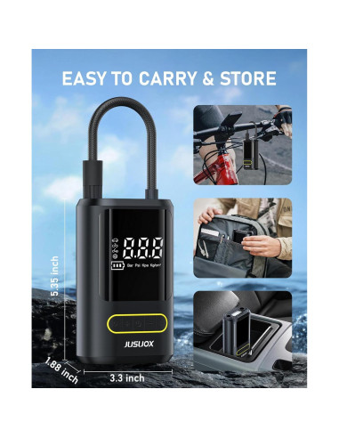 Compresor de Aire Portátil JUSUOX ATJ-8466 150 PSI Inalámbrico