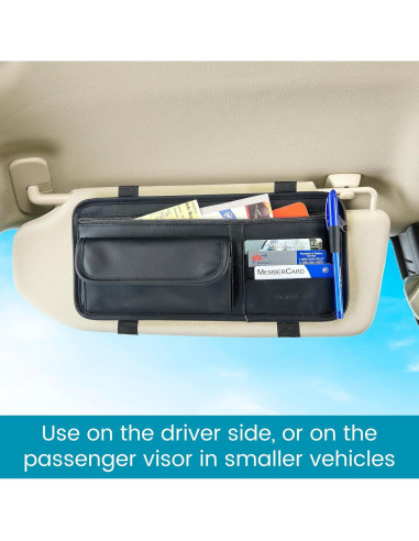 Soporte Organizador de Gafas de Sol para Visera de Coche High Road