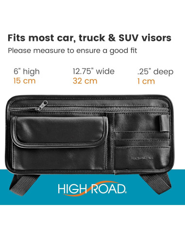 Soporte Organizador de Gafas de Sol para Visera de Coche High Road