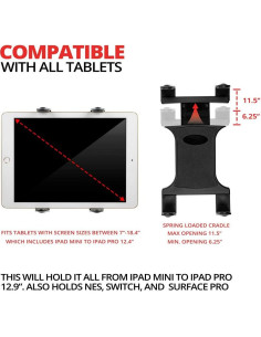 Soporte de Tableta Telescópico Tackform para Camiones 20-24" 2