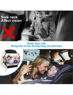 Soporte para Reposacabezas de Coche ChromLives para Tabletas 7-10" 2