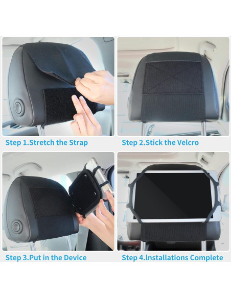 Soporte para Reposacabezas de Coche ChromLives para Tabletas 7-10"