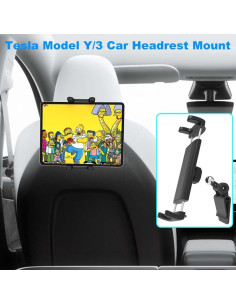 Soporte para Tableta en Reposacabezas Tesla Cuxwill 4-13" 2
