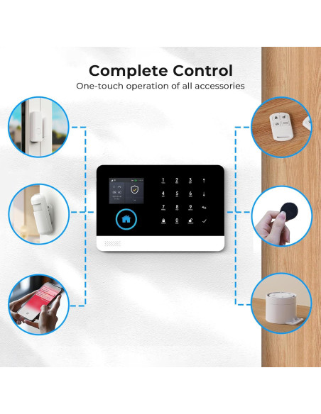 Sistema de Alarma PGST 12 Piezas WiFi Control Remoto Alexa