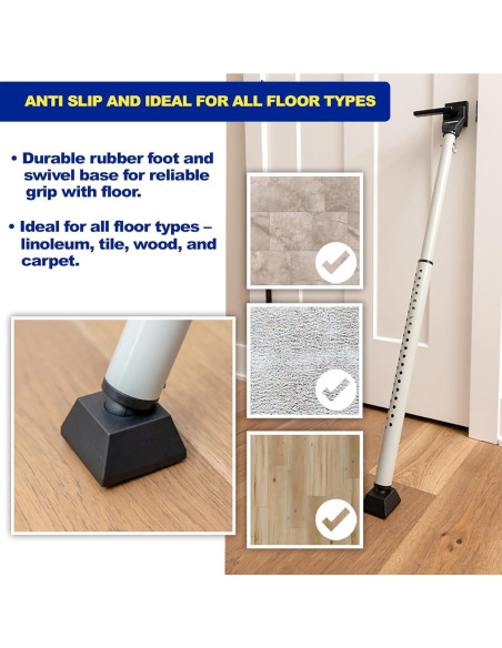 Barra de Seguridad con Alarma Brinks 121dB Ajustable 68.6-113cm