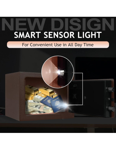 Caja Fuerte Digital KOFAIR 0.23 Pies Ignífuga con Luz