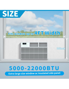 Paneles Laterales de Aire Acondicionado Air Jade 1.22m Blanco 2