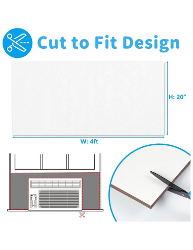 Paneles Laterales de Aire Acondicionado Air Jade 1.22m Blanco