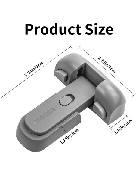 Cerradura de Refrigerador a Prueba de Niños VSTM Gris 1pc