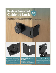 Cerradura de Combinación MeBantoo FY-Code 005 Negra 90 2