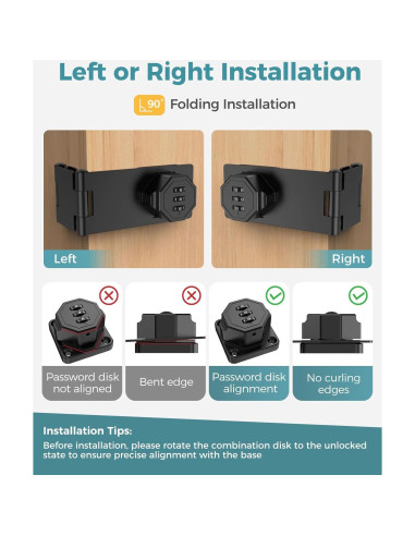 Cerradura de Combinación MeBantoo FY-Code 005 Negra 90