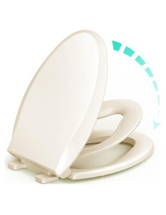 Asiento de Inodoro Alargado Uming 18.5" Ergonomico con Entrenador