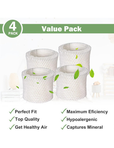 Filtro de Humidificador Future Way HCM-350 - Paquete de 4 Unidades