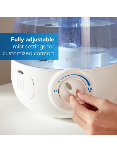 Humidificador ultrasónico Vicks 1.2 galones sin filtro