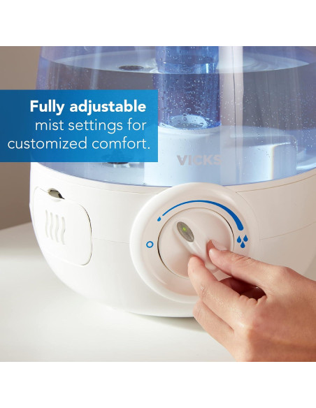 Humidificador ultrasónico Vicks 1.2 galones sin filtro Humidificador ultrasónico Vicks 1.2 galones sin filtro