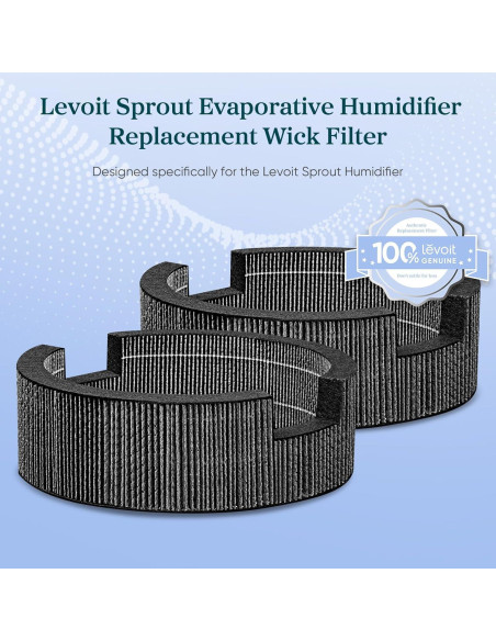Filtros de Mecha Levoit 2-Pack para Humidificador Sprout