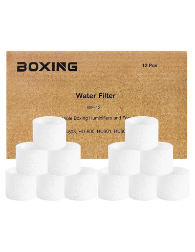 Filtros de Reemplazo BOXING para Humidificadores HU-802 y HU-803 - 12 Paquetes